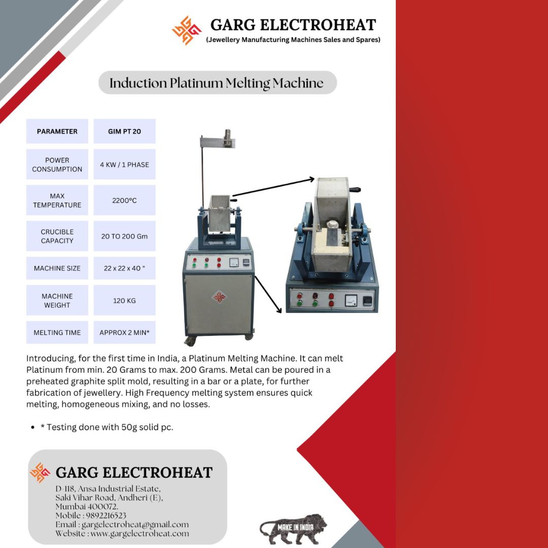 Induction Platinum Melting Machine