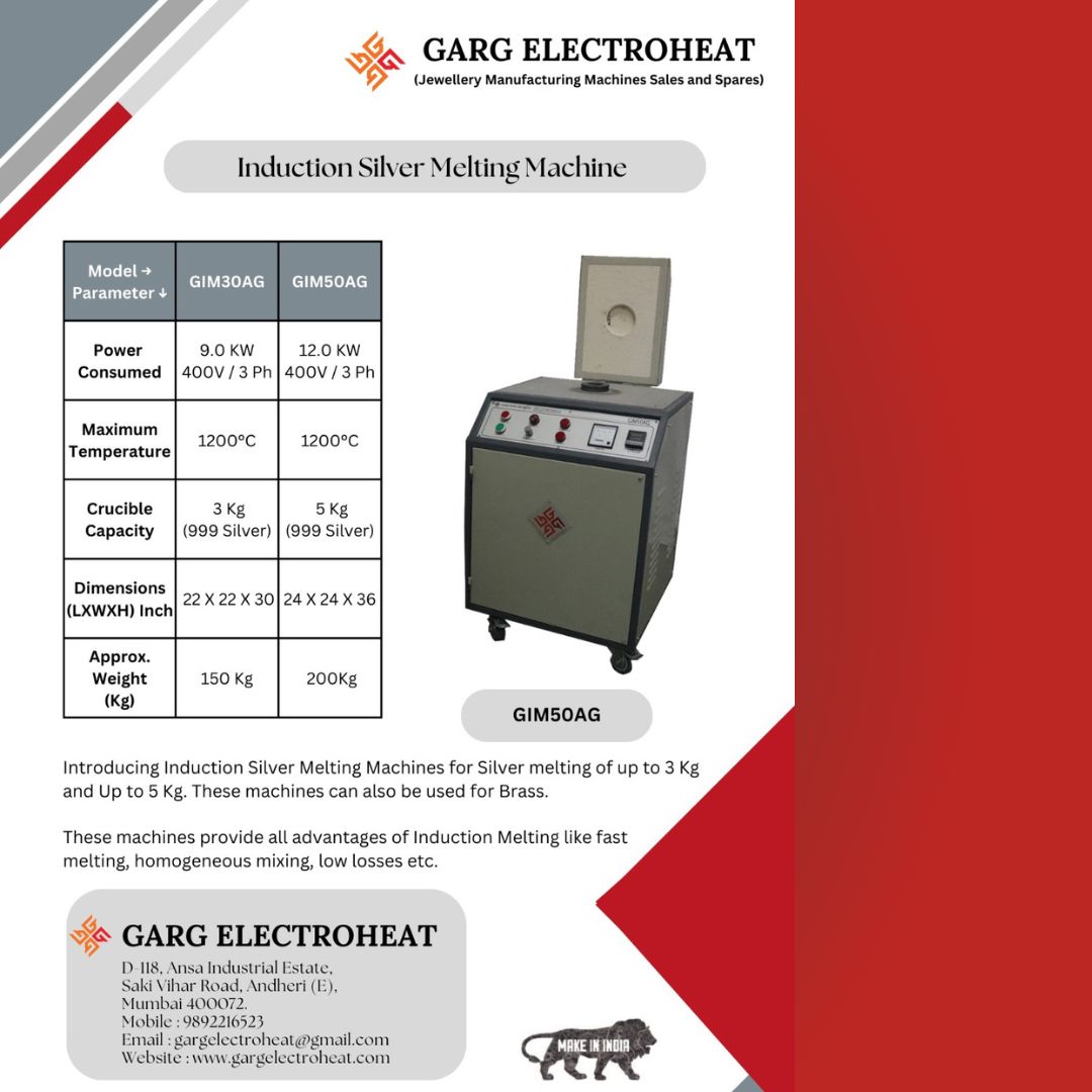 Induction Silver Melting Machine